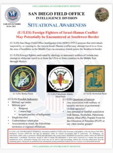 Hamas threat at US Southern Border